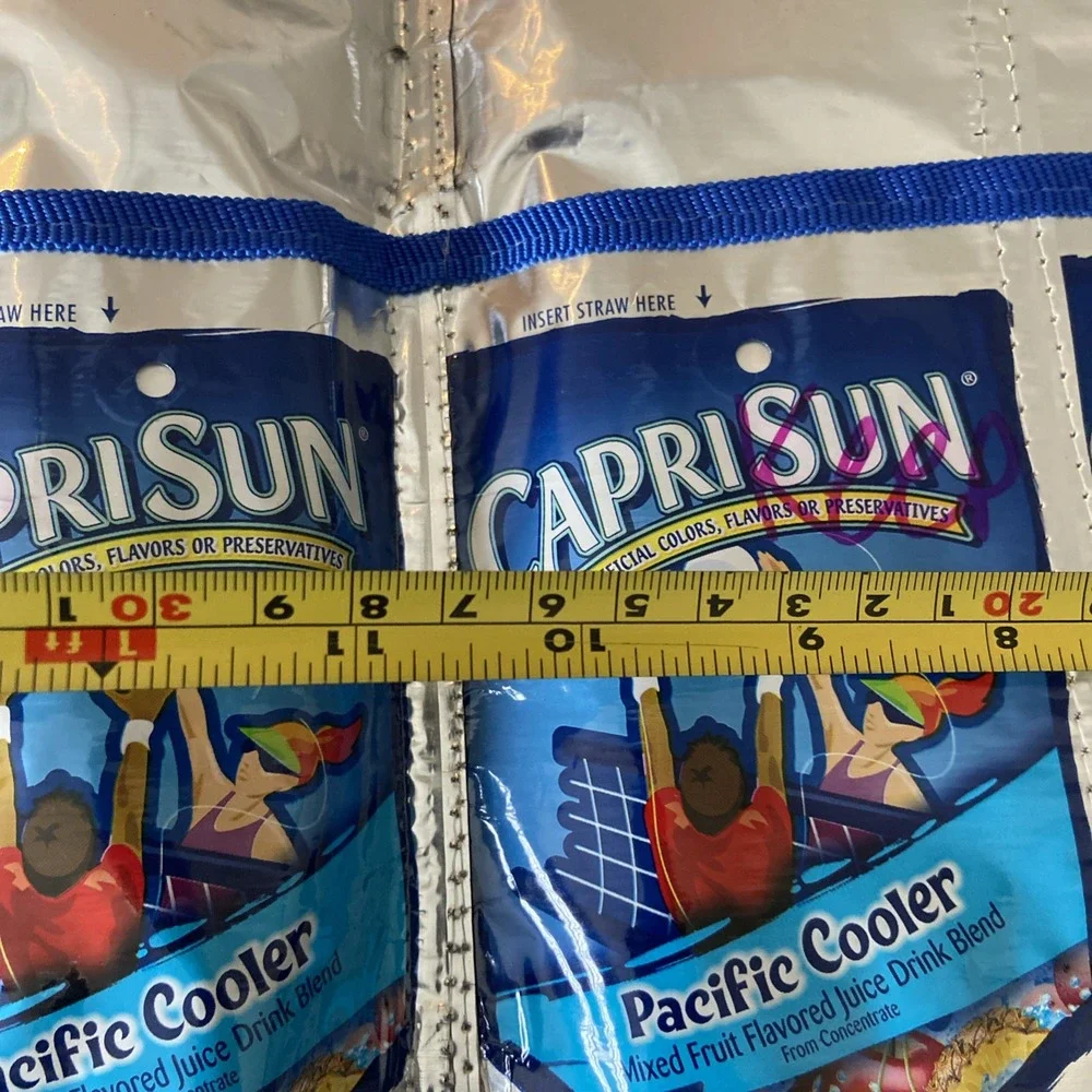 Capri Sun‎ Pacific Cooler Pouch Two Pocket Folder Closure Recycled Reusable